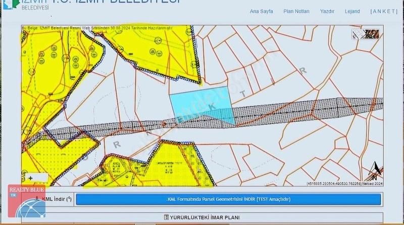 İzmit Kulfallı'da İmar Sınırında Arsa Hissesi