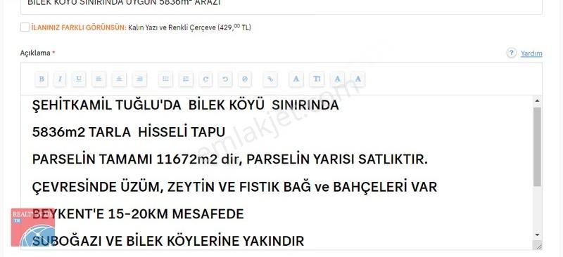 Tuğlu-bilek Sınırında Hesaplı Verimli Arazi - Görsel 5
