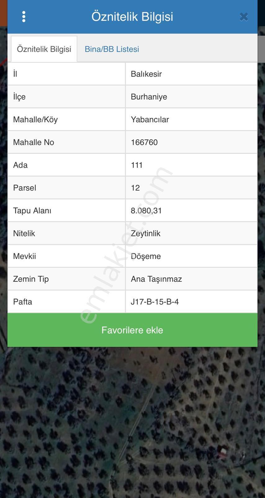 Burhaniye Yabancılar Köyünde Satılık 8.080 M2 Zeytinlik - Görsel 16