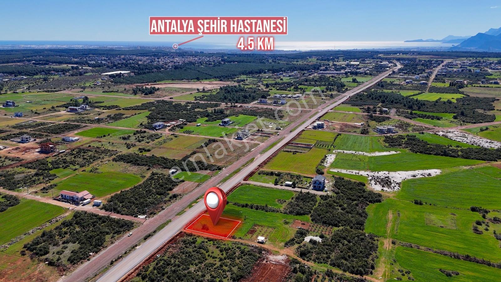 Döşemealtı Yeşilbayırda 45'lik Yola Cephe Satılık Köşe Arsa - Görsel 9