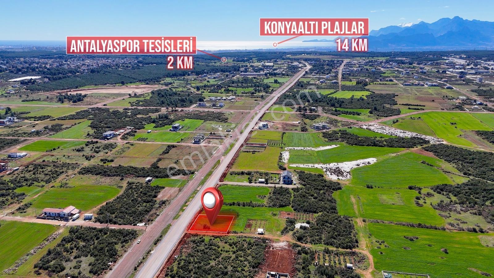 Döşemealtı Yeşilbayırda 45'lik Yola Cephe Satılık Köşe Arsa - Görsel 7