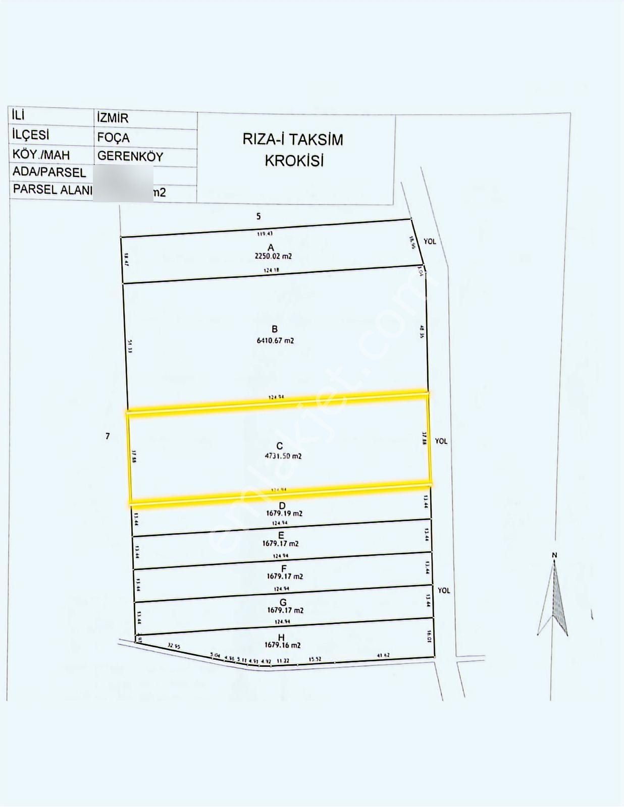 Foça Gerenköy'de Yol Kenarında Satılık 4731 M2 Tarla - Görsel 2