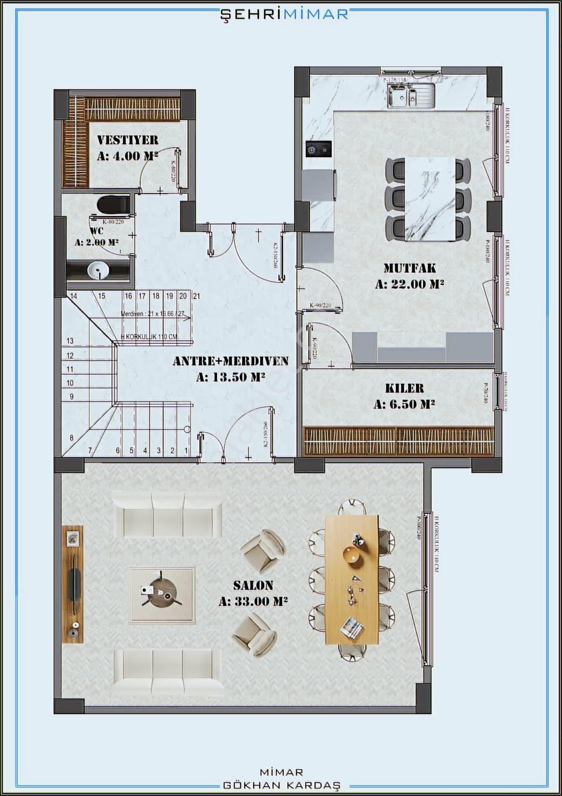 2026 Temmuz Anahtar Teslim Mükemmel 4+1 210 M2 Köşe İkiz Villa.. - Görsel 8