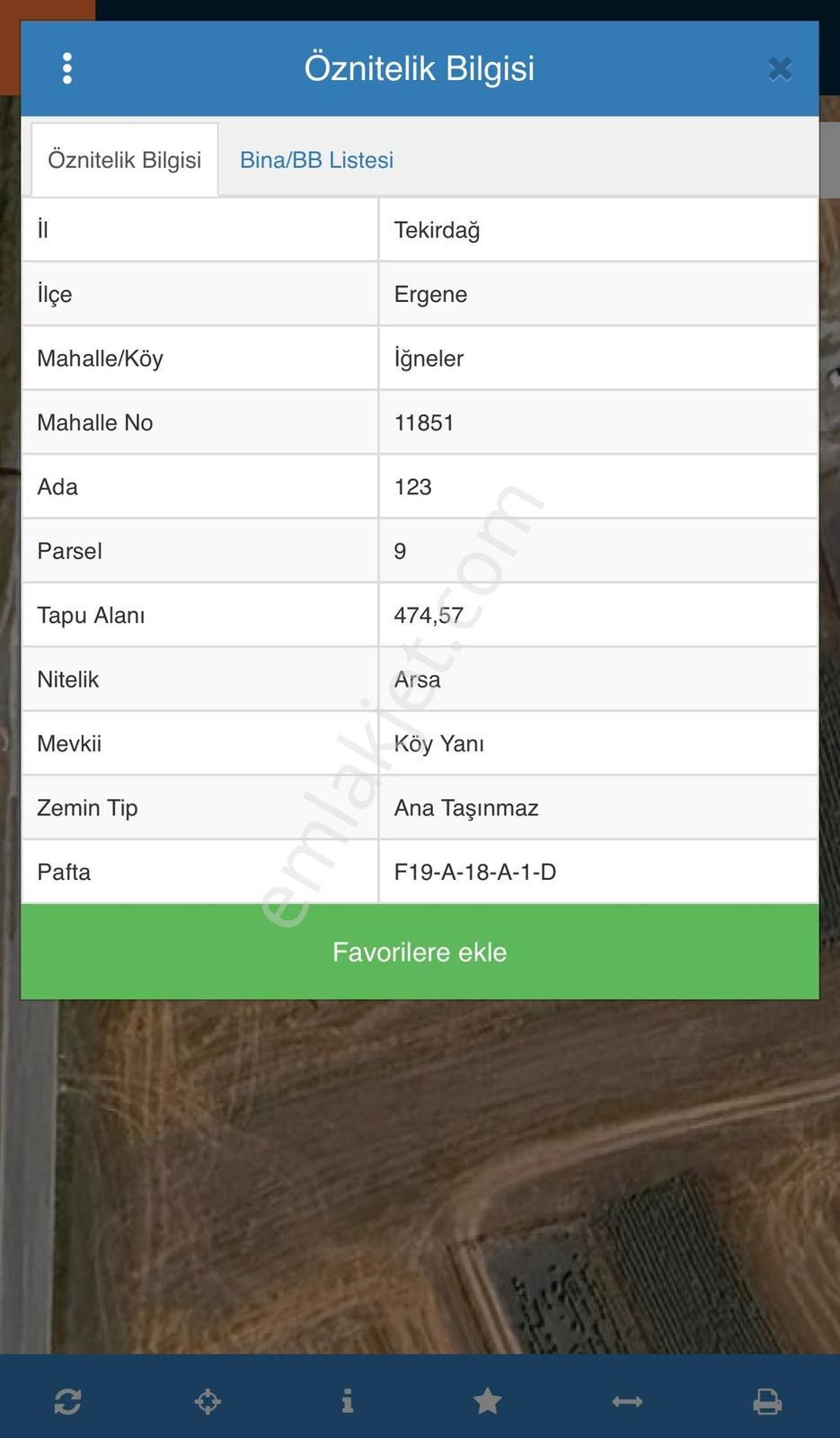 Ergene İğnelerde Konut İmarlı 474,57 M² Yatırımlık Satılık Arsa - Görsel 2