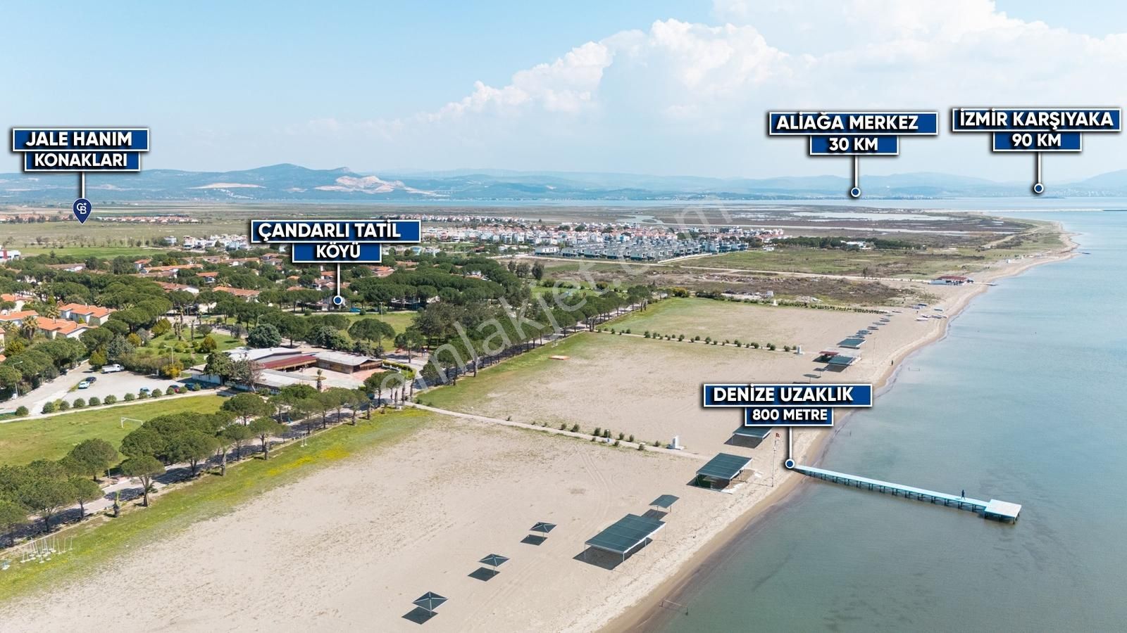 Çandarlı'da Denize Yakın , Site İçi , Havuzlu , Otoparklı Villa - Görsel 15