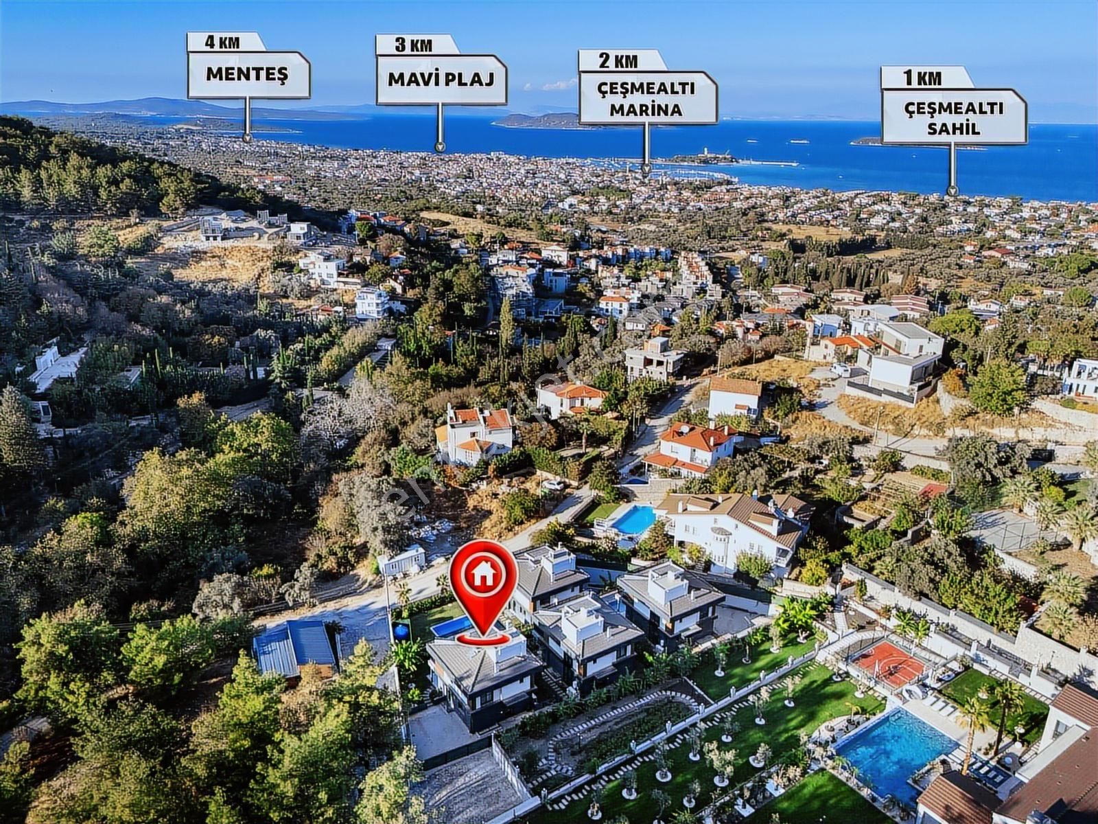 Urla Çeşmealtı Lüx 5+1 Villa - Görsel 15