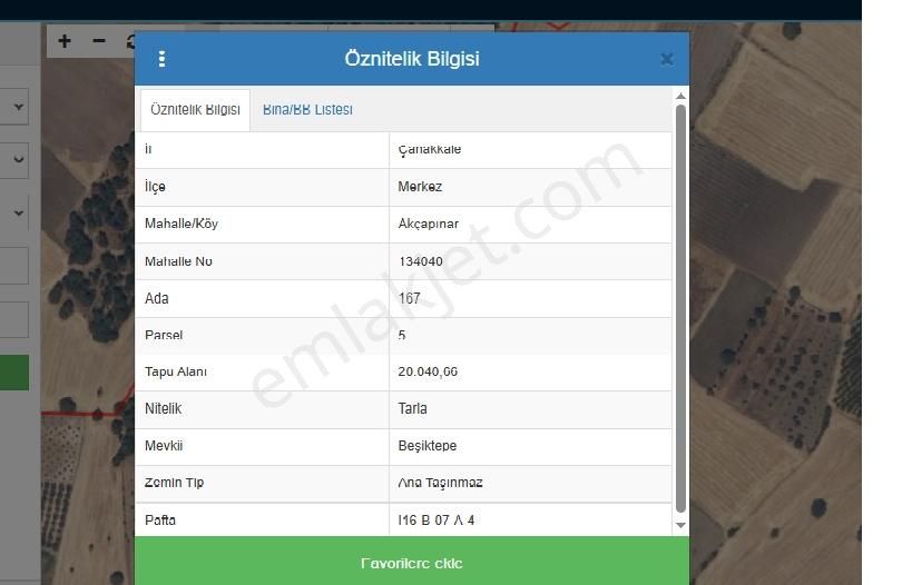 Çanakkale Merkez Akçapınar Köyünde 20 Dönüm Yatırım Fırsatı - Görsel 2