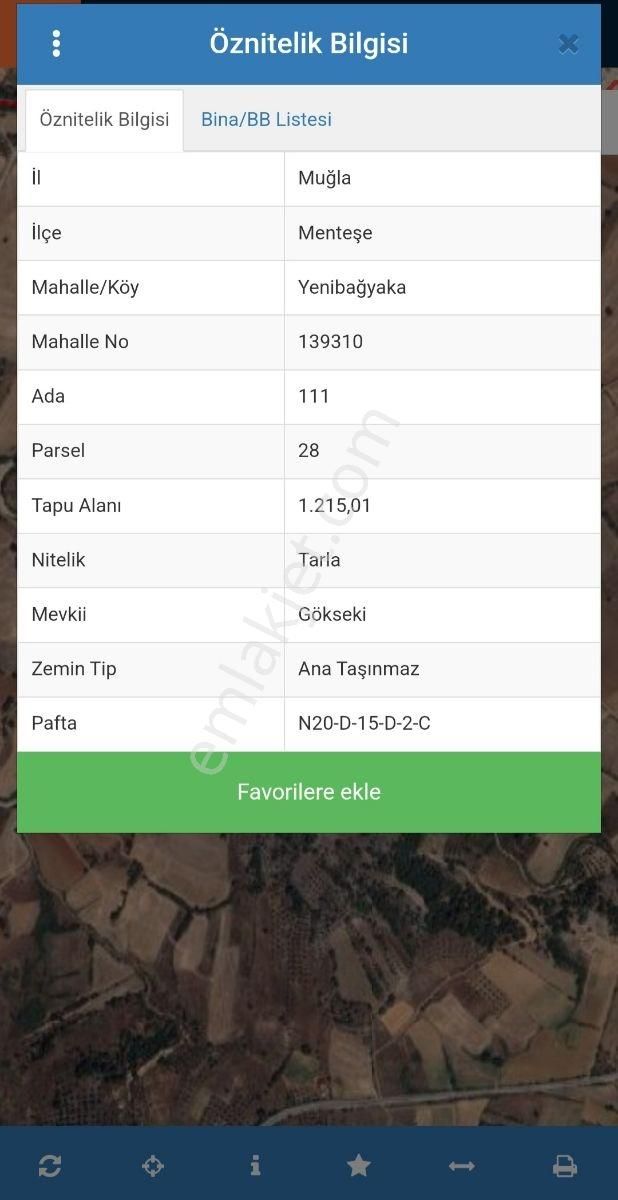 Muğla Menteşe Yenibağyaka Mah. 1.215 M2 Tarla - Görsel 4