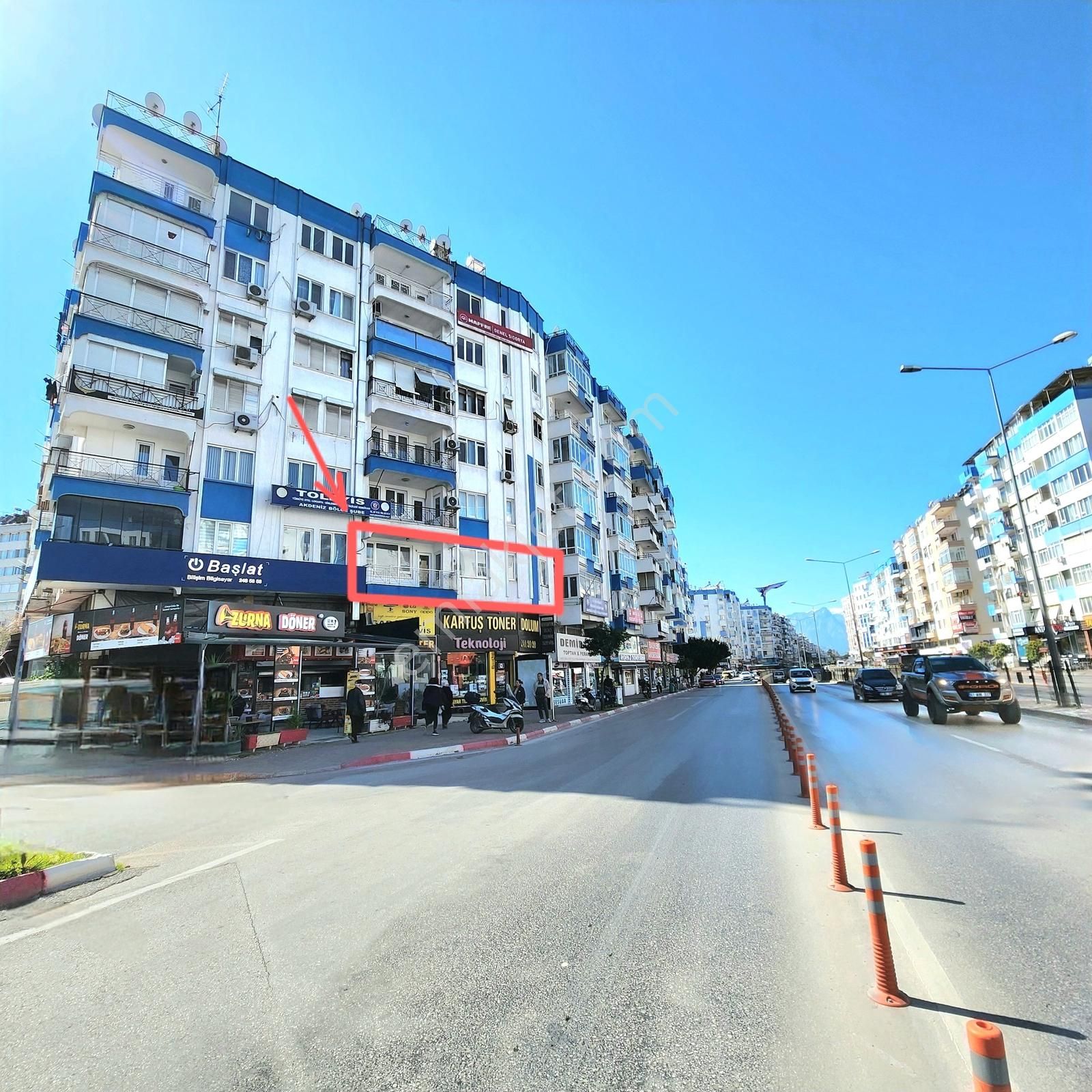 Antalya 100.yıl Ana Arterde Tabela Değeri Yüksek 2+1kiralık Ofis