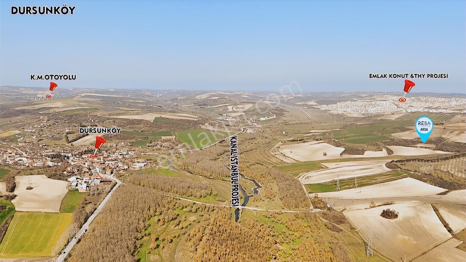 Arnavutköy Dursunköy Kanal İstanbul Manzaralı Satılık Arsa - Görsel 4