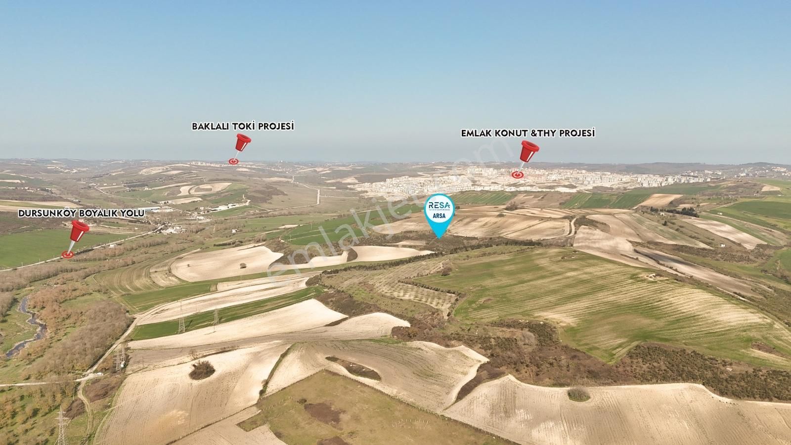 Arnavutköy Dursunköy Kanal İstanbul Manzaralı Satılık Arsa - Görsel 2