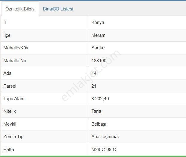Meram Sarıkızda Müstakil Tapulu 8.202 M2 Tarla - Görsel 3