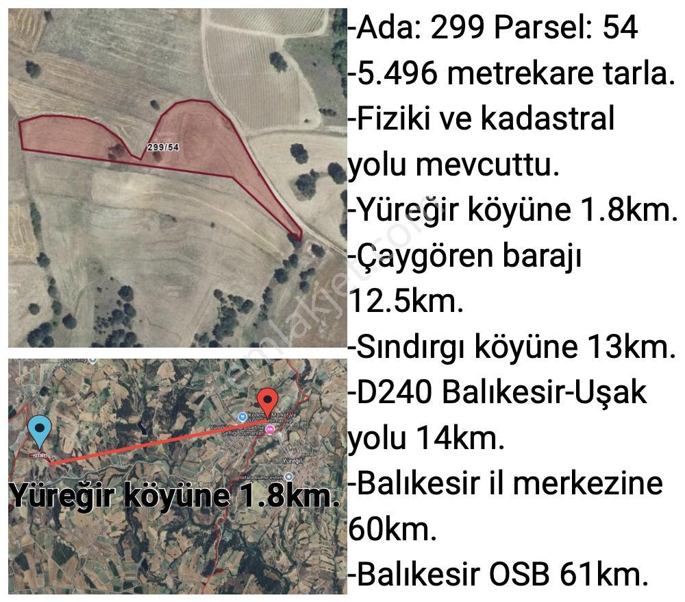 Balıkesir/sındırgıyüreğil-yola Cepheli-5.496 M2 Satılık Arazi - Görsel 11