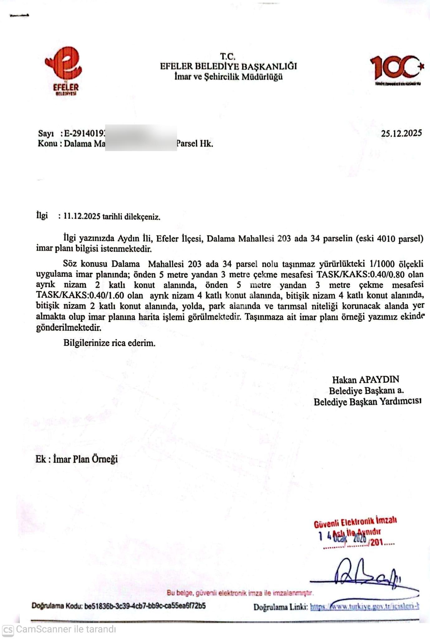 Aydın Efeler Dalama Mahallesinde 4 Katlı İmarlı Arsa - Görsel 11