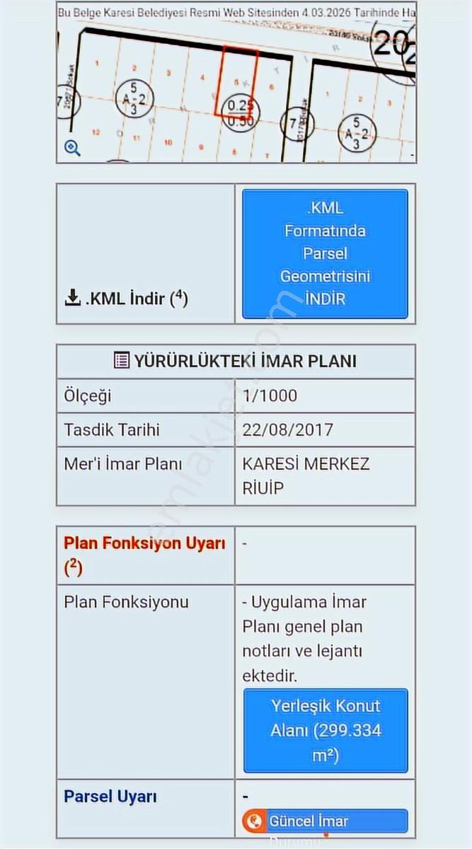 Balıkesir Merkez Kuvayi Milliye Mah. Şehrin Gelişem Bölgesi Arsa - Görsel 4