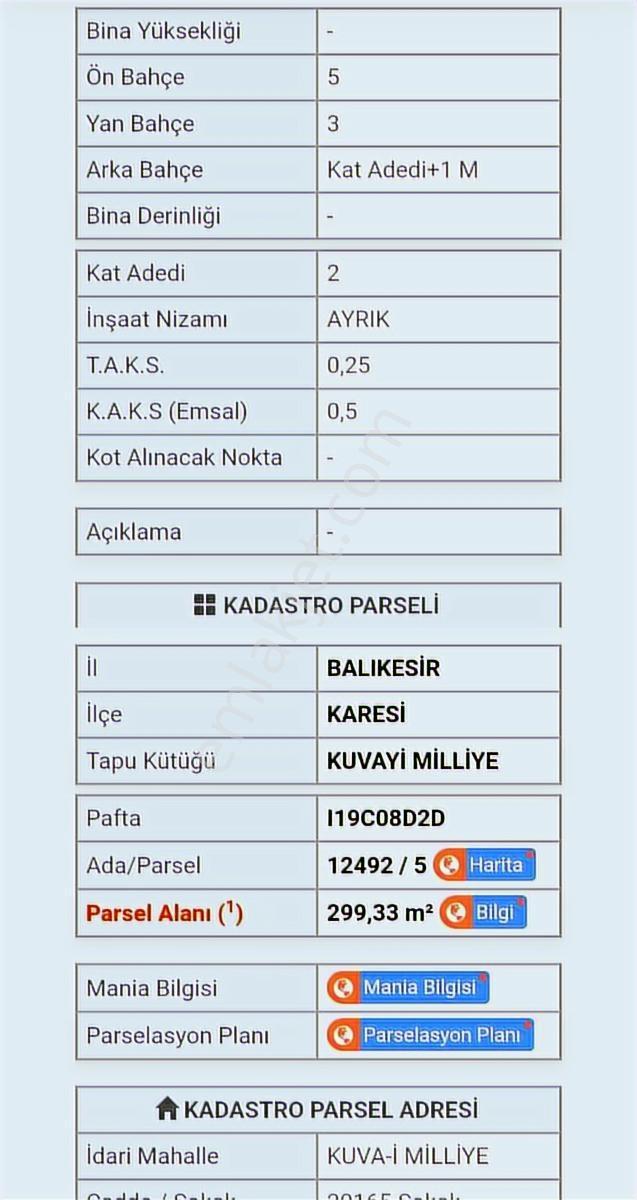 Balıkesir Merkez Kuvayi Milliye Mah. Şehrin Gelişem Bölgesi Arsa - Görsel 2
