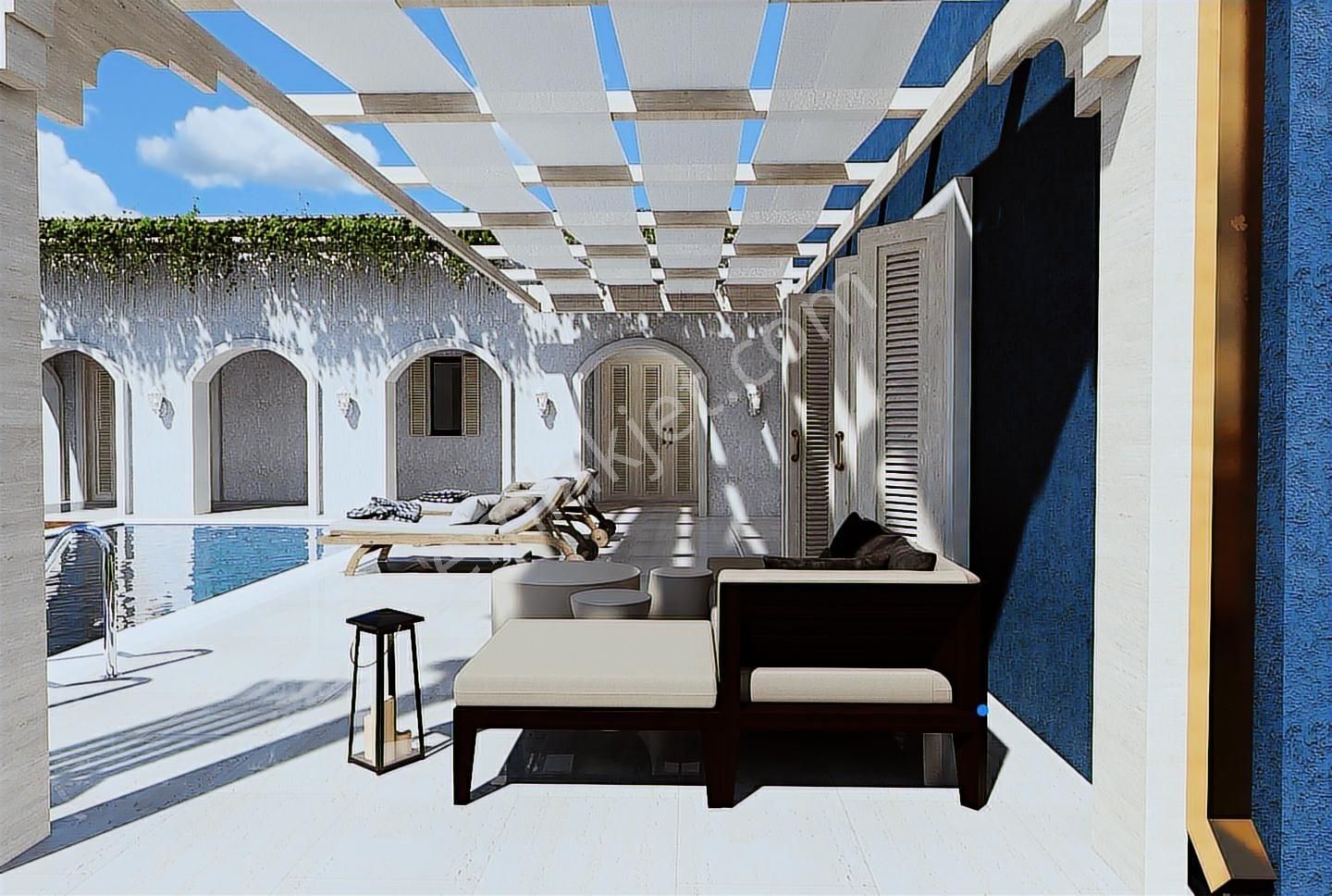 Urla Kuşçular 500 M2 Arsa İçinde Tek Katlı Satılık Lüks Villa - Görsel 15