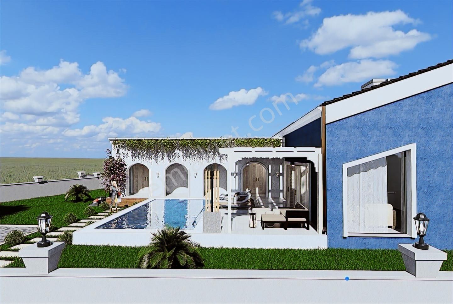 Urla Kuşçular 500 M2 Arsa İçinde Tek Katlı Satılık Lüks Villa - Görsel 5