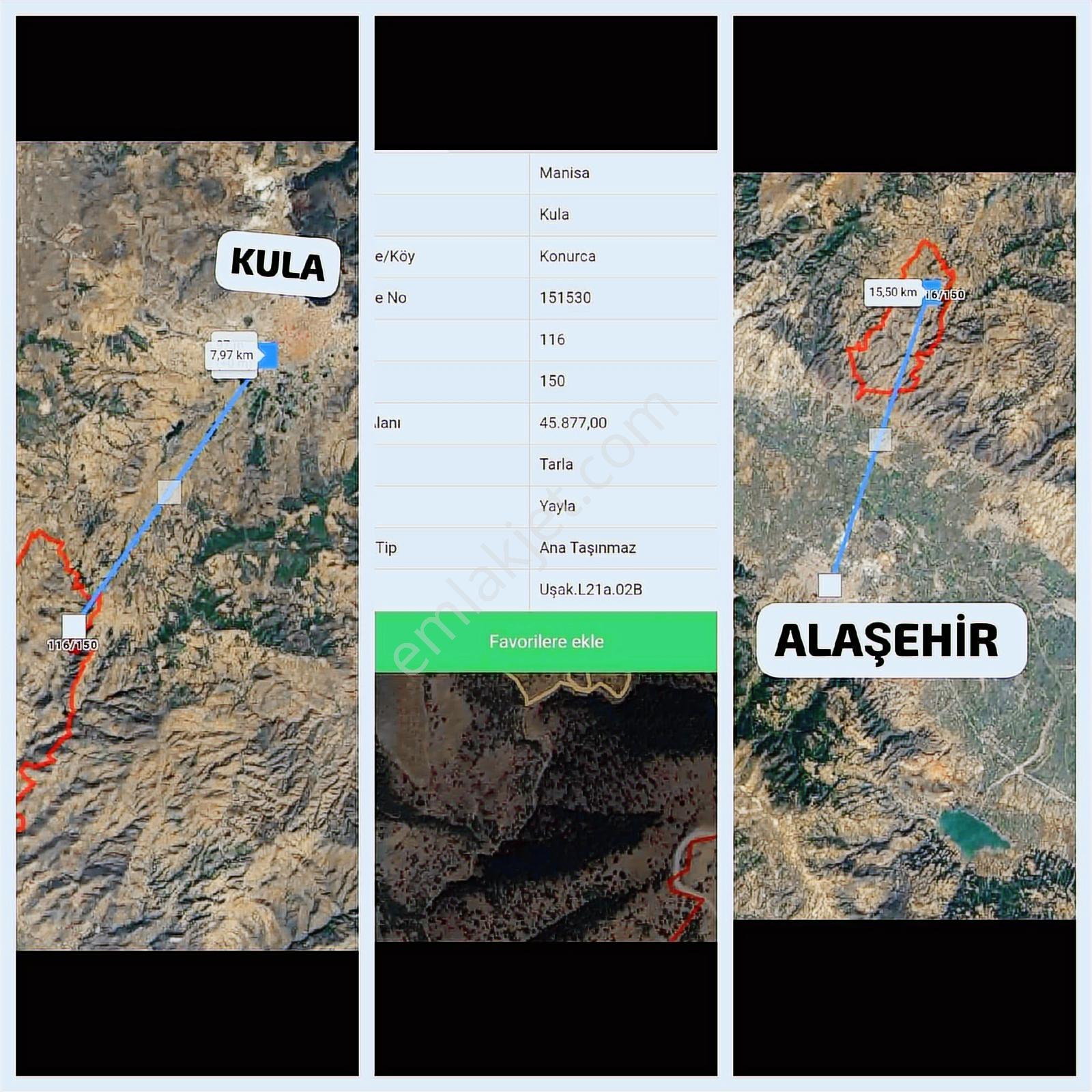 46 Dönüm Yola Sıfır Arazi Güneş Paneline Uygun Kula Konurca - Görsel 11
