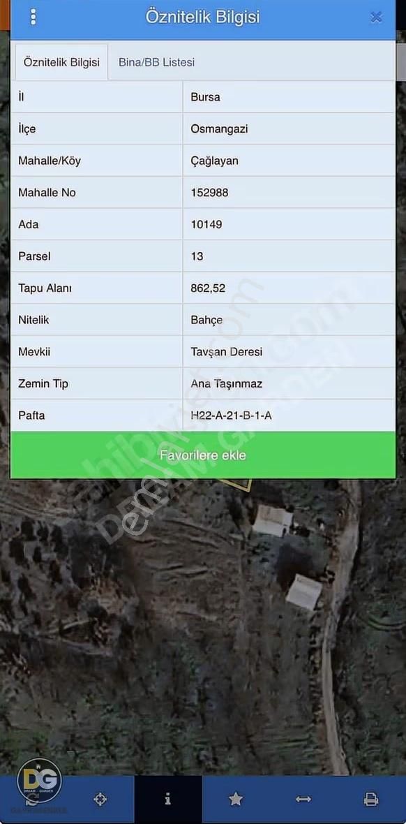 Osmangazi Çağlayan Köyü'nde Satılık Tarla 862m² - Görsel 2