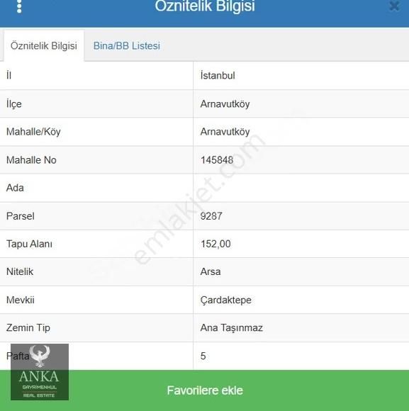 Arnavutköy Yavuz Selim Mahallesi'nde 152 M2 Satılık İmarlı Arsa - Görsel 3