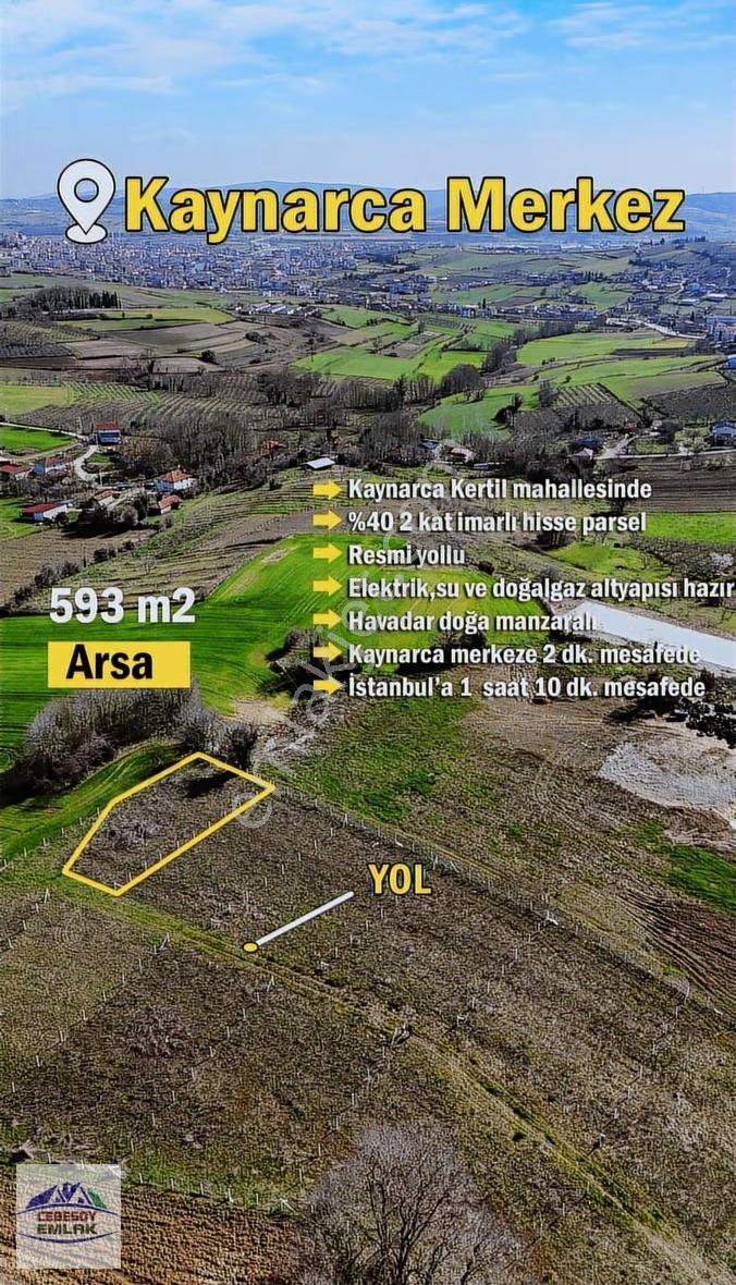 Cebesoy Emlak'tan Kertil Mahallesinde Satılık Havadar Arsa ! - Görsel 3