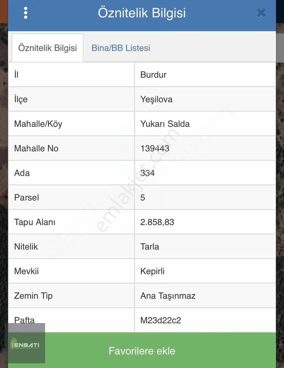 Salda Gölüne 4 Km Mesafede Satılık 2858 M² Tarla - Görsel 2