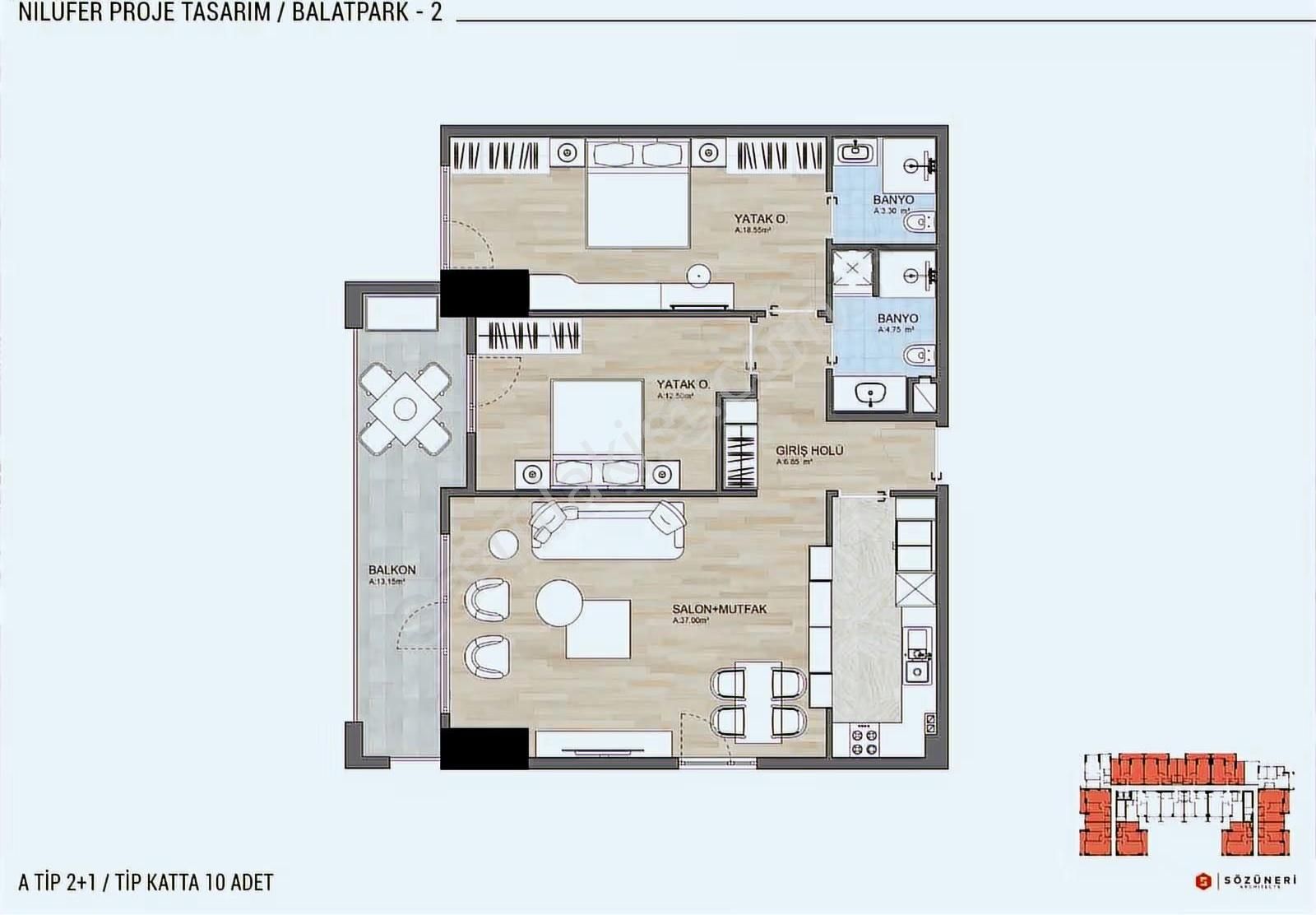 İsminar Gayrimenkulden Balat Park 2 Projesinde Satılık Daireler - Görsel 17