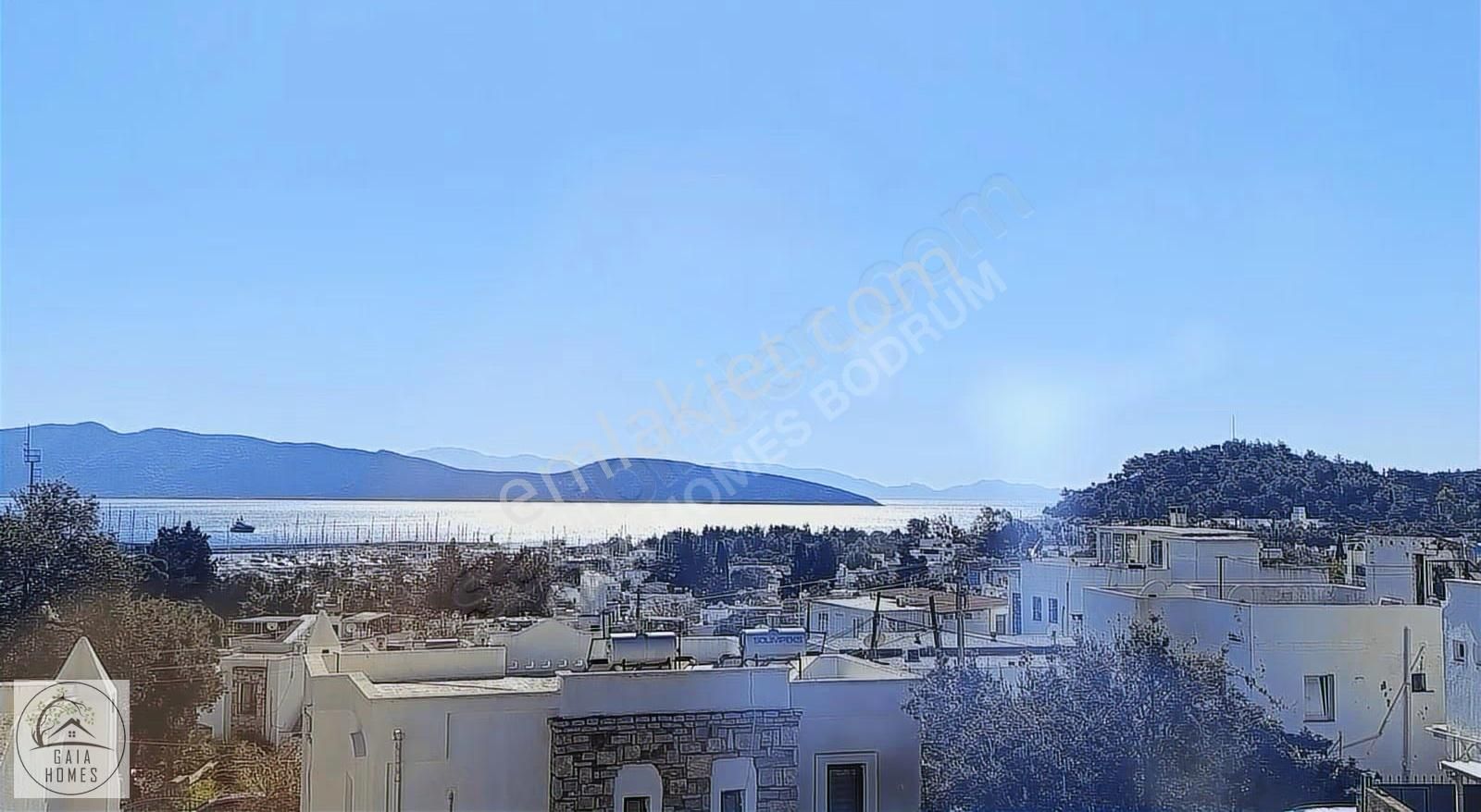 Kiralık Bodrum Merkez Deniz Manzaralı 2+1 Eşyalı Üst Kat Daire