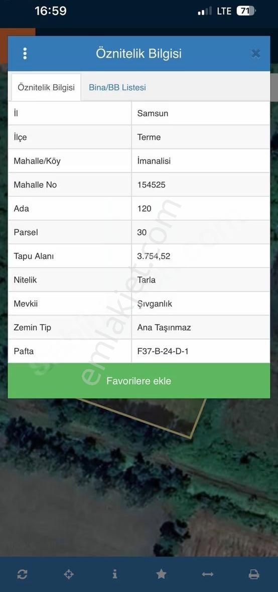 Öz-emmaxdan Terme İmanalisi Köyünde 3754 M2 Satılık Tarla - Görsel 4
