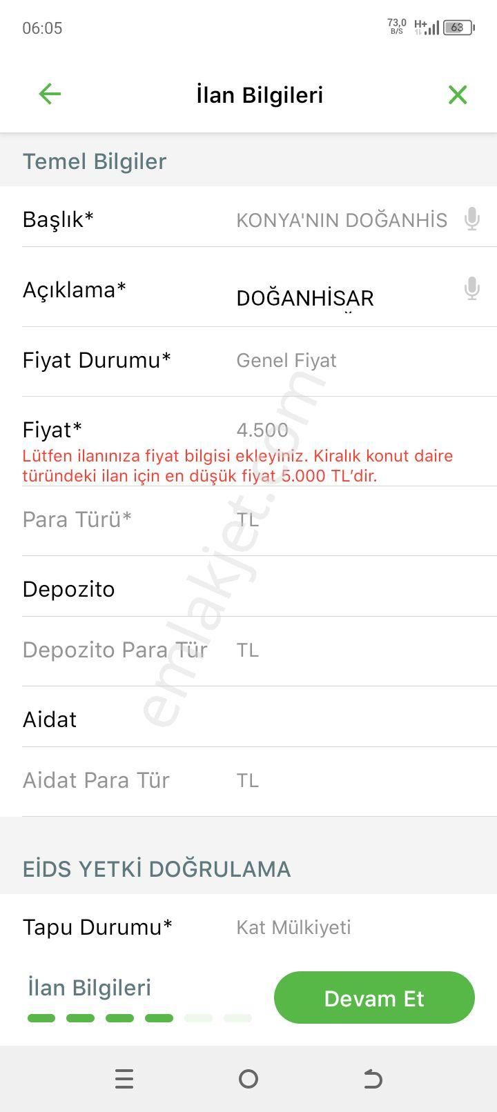 Konya'nın Doğanhisar İlçesinde Kiralık Kaloriferli Daire(fiyat İçin Açıklama Kısmına Bakınız!!! - Görsel 21