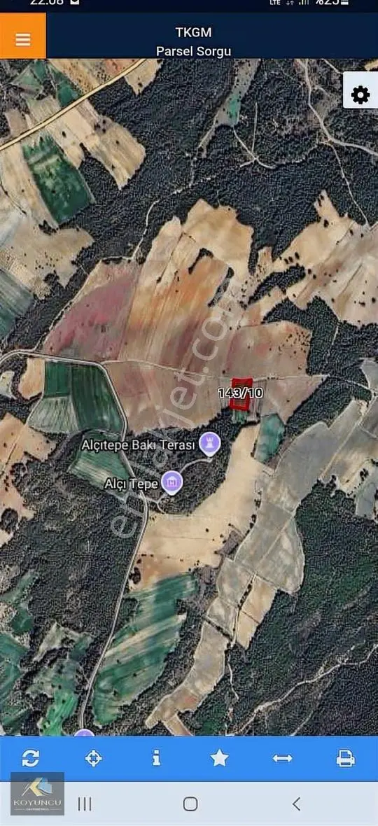 Eceabat Alçıtepe Mrkz 2 Km Mesafe'de 7420 M2 Tarla (araç Takaslı - Görsel 2