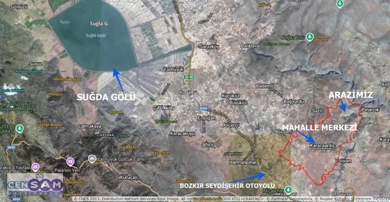 Konya Bozkır 4.250 M2 Yola Cepheli İlçe Merkezi Dibinde Fırsat ! - Görsel 2