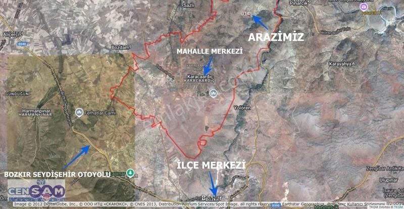 Konya Bozkır 4.250 M2 Yola Cepheli İlçe Merkezi Dibinde Fırsat ! - Görsel 3
