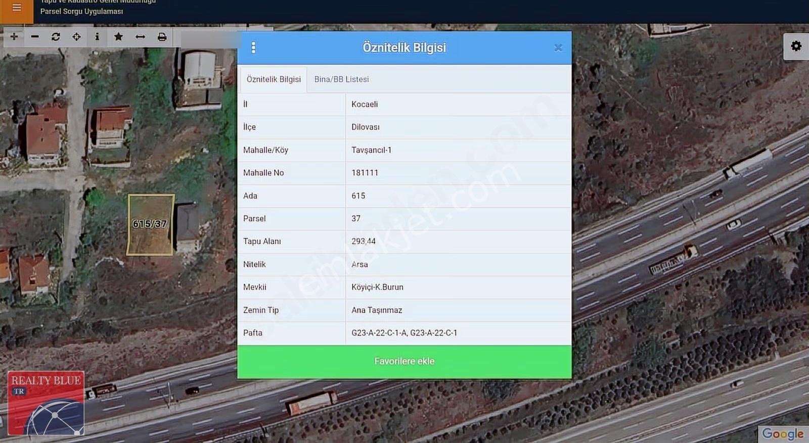 Deniz Manzaralı Villa Arsası: Dilovası Tavşancıl'da Fırsat 293m² - Görsel 2