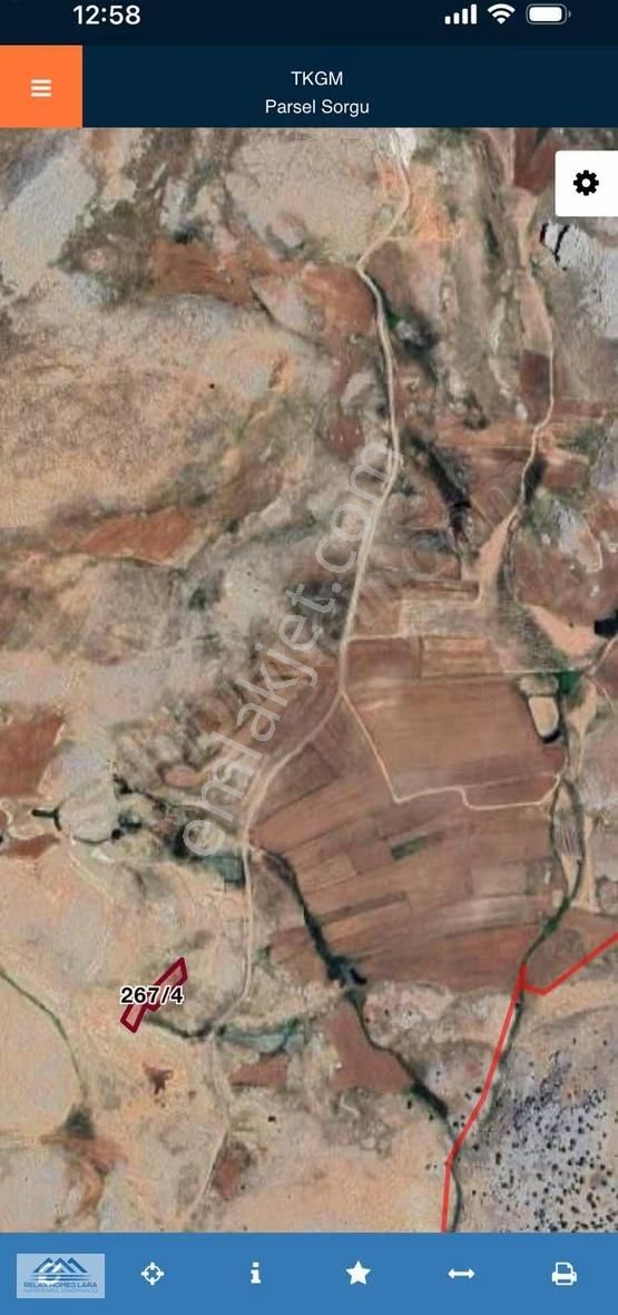 Antalya Korkuteli Taşkesiğinde Yatırımlık 1563m2 Satılık Arazi!! - Görsel 2