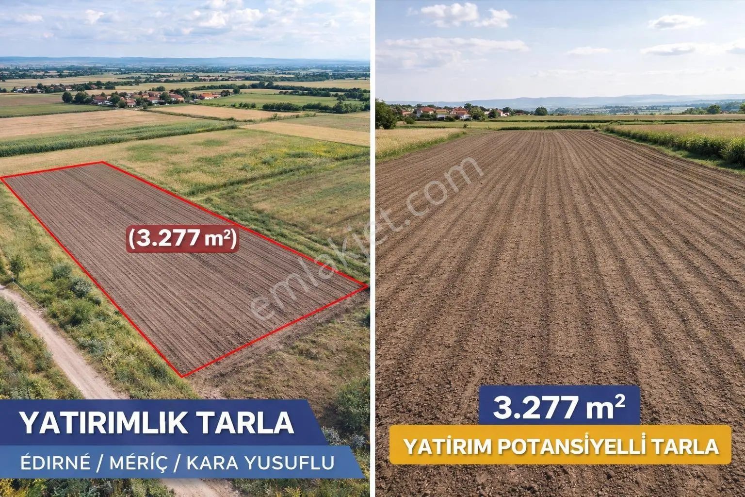 -----edirne Meriç Kara Yusuflu'da Yatırımlık Tarla----- - Görsel 2
