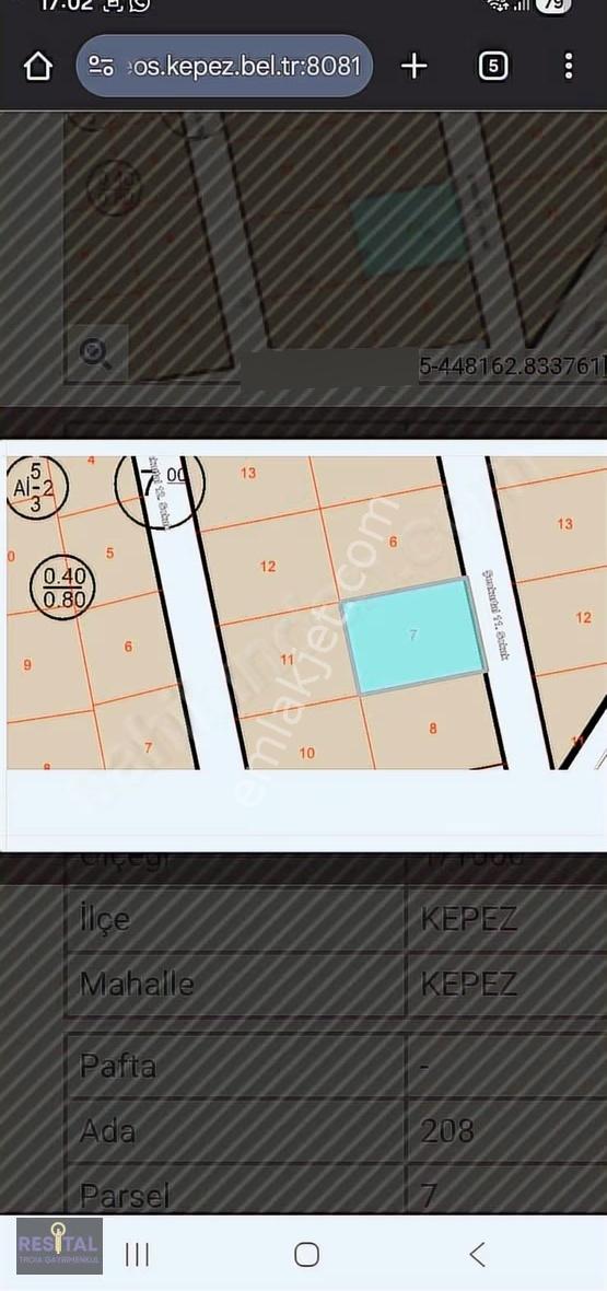 Kepez'de,denize 100 M,müstakil Tapulu, 305 M2, Villa Arsası - Görsel 11