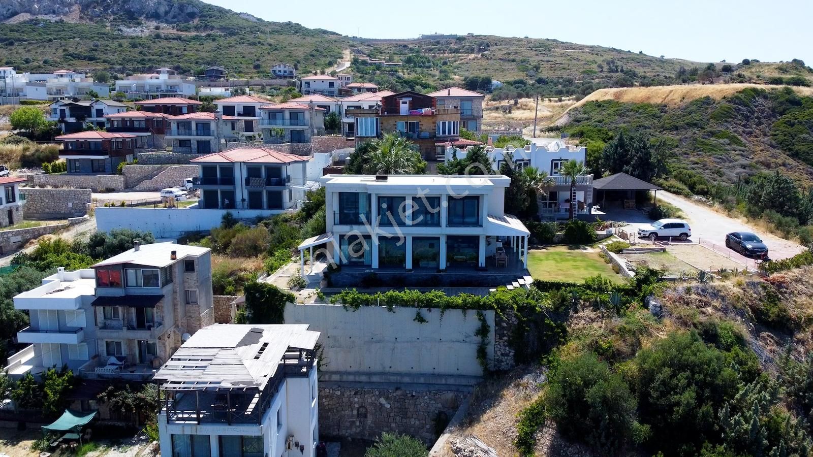 Karaburun Bozköy'de Full Deniz Manzaralı Satılık Dublex Villa - Görsel 19