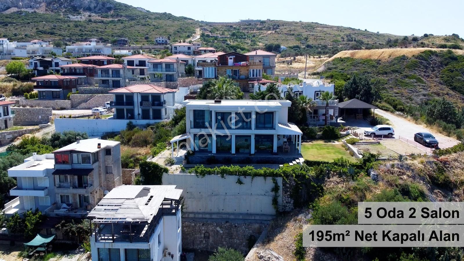 Karaburun Bozköy'de Full Deniz Manzaralı Satılık Dublex Villa - Görsel 18