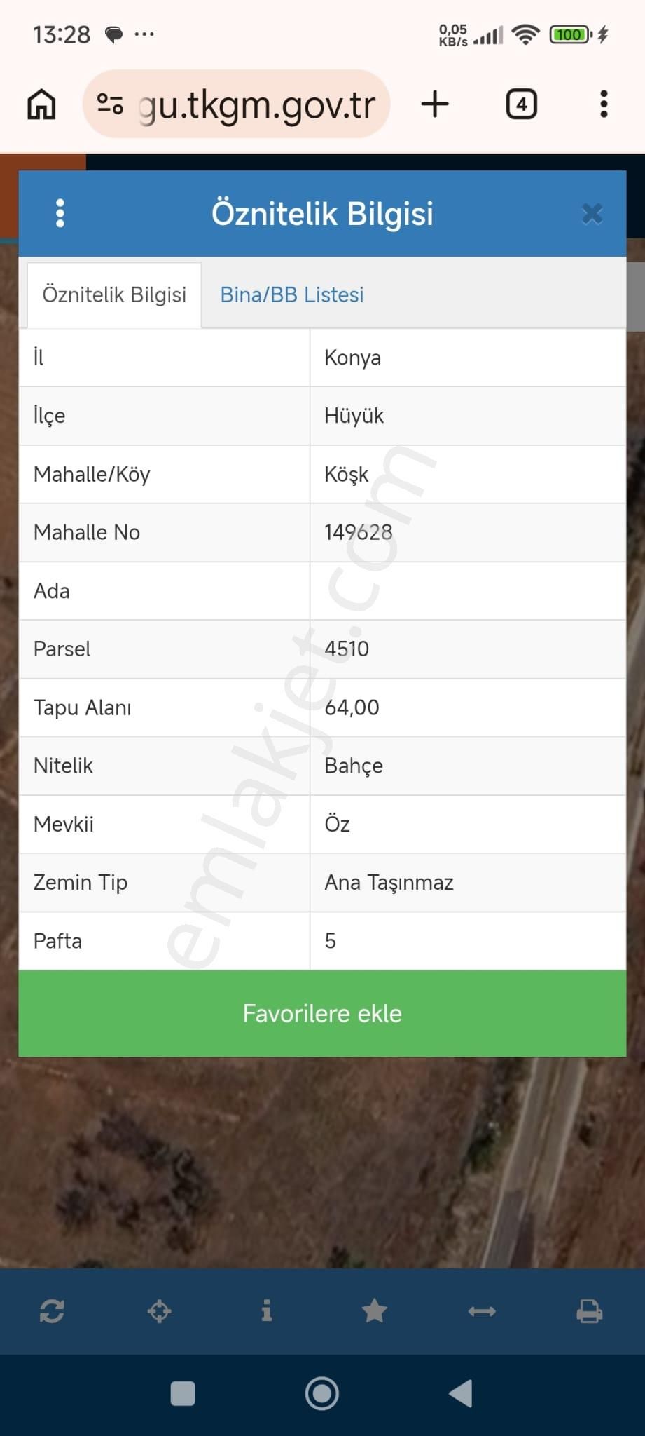 Konya Hüyük Köşk Mah Ana Yola Yakın Satılık Hobi Bahçe Yeri - Görsel 3