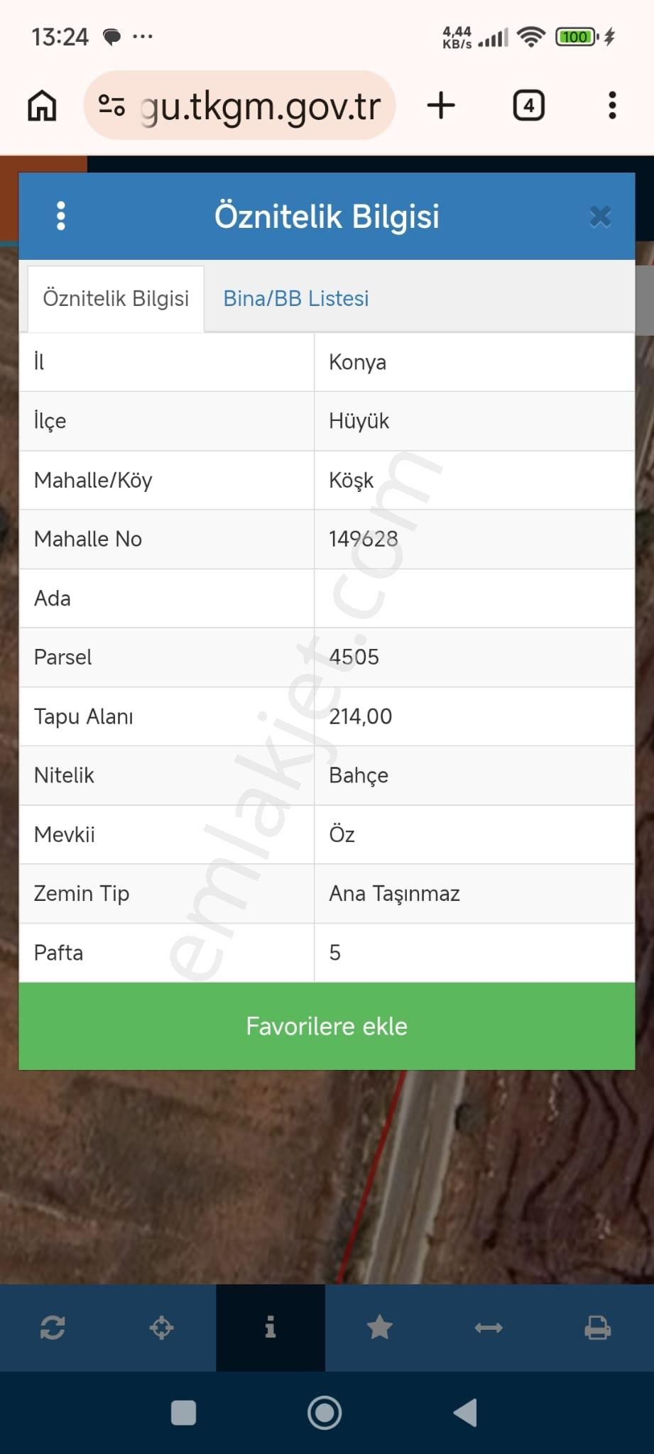 Konya Hüyük Köşk Mah Ana Yola Yakın Satılık Hobi Bahçe Yeri - Görsel 5
