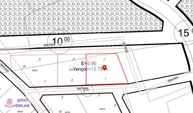 Atıcı' Dan Boynuyoğunda 0,90 Yoğunluklu 748 Metre Arsa - Görsel 3