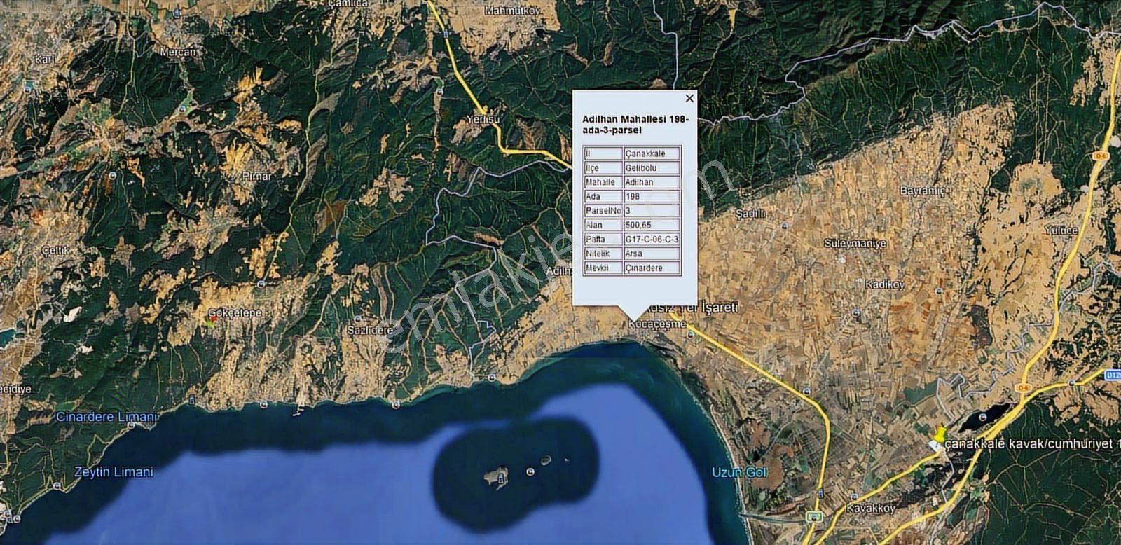 Çanakkale Gelibolu Adilhanda Villa İmarlı Satılık Arsa - Görsel 4