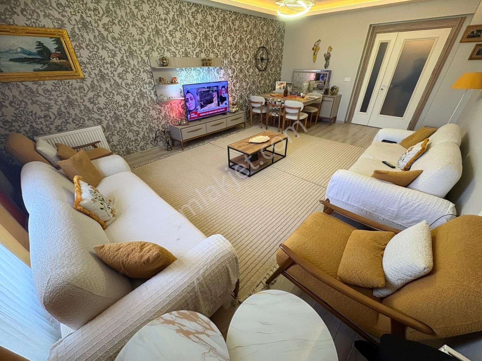 Elvan'da 3+1 G.odalı Asansörlü Kilerli Ara Katta Full Yapı Daire - Görsel 4