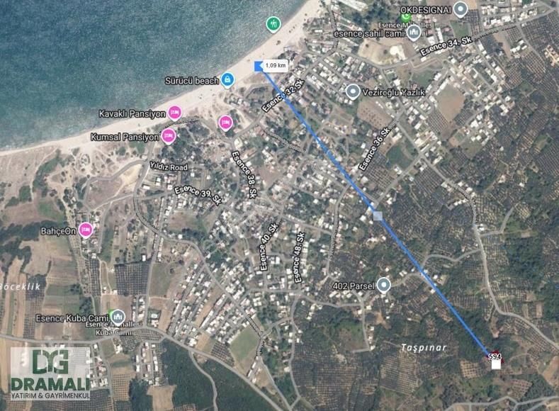 Mudanya Esence'de Deniz Manzaralı 950m² Zeytinlik Satılık - Görsel 4