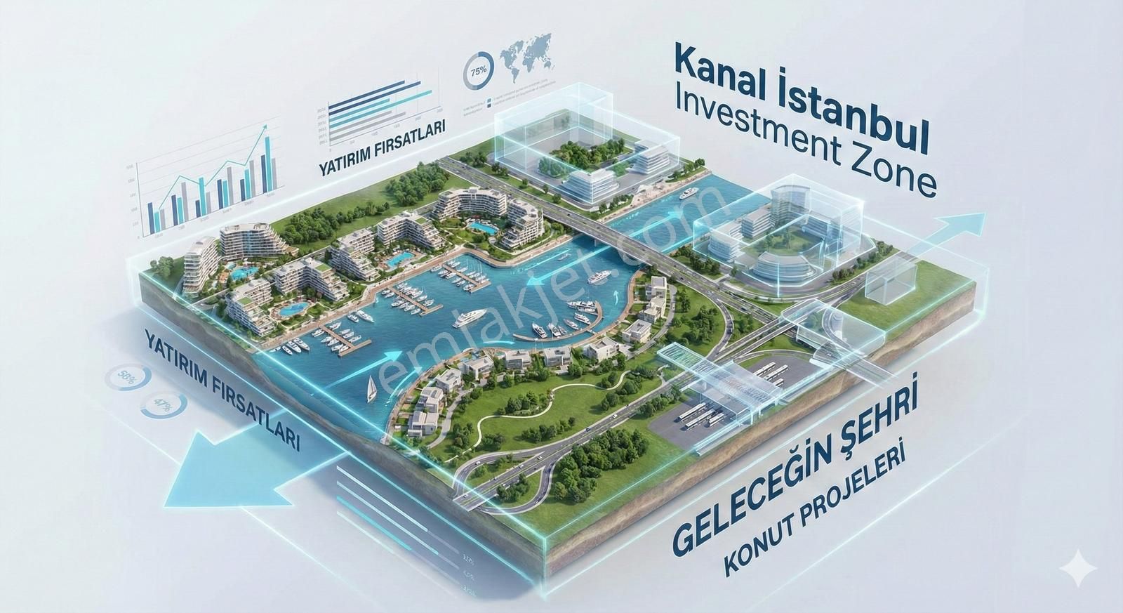 Kanal Bölgesi Türkköşe'de 1600 M2 Yatırımlık Çevrilebilir Arsa!! - Görsel 5