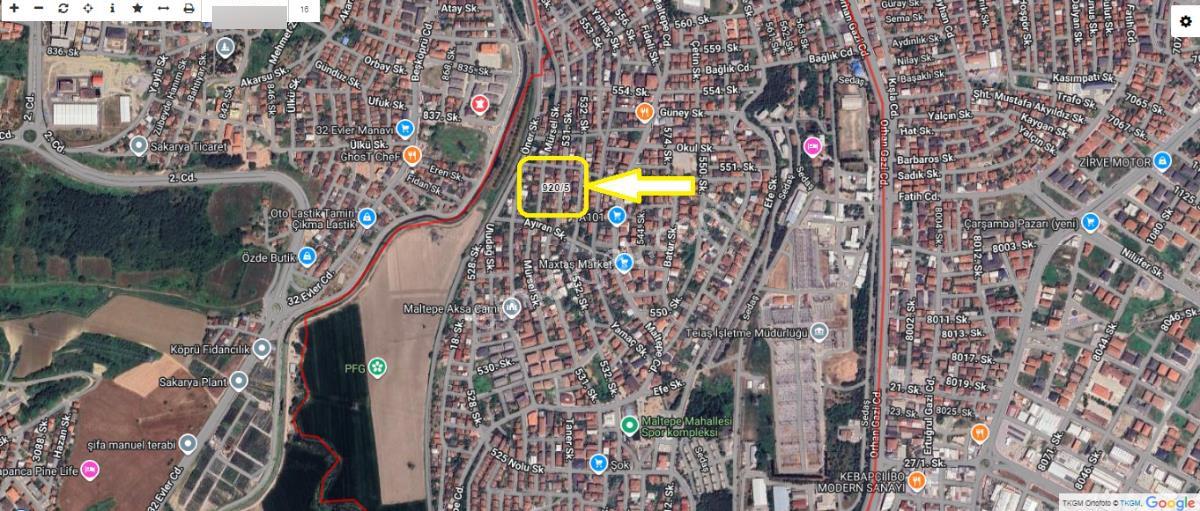 Sakarya Adapazarı Maltepe Mahallesinde Konut İmarlı 206 M2 Arsa - Görsel 14