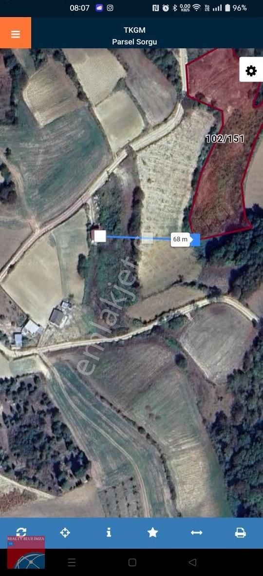 Kocaeli Karlı'da İmarın Sınırında Satılık 4896m² Tarla - Görsel 3