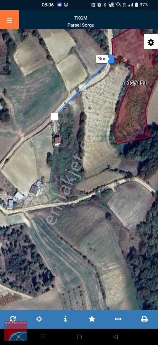 Kocaeli Karlı'da İmarın Sınırında Satılık 4896m² Tarla - Görsel 6